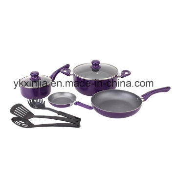 Utensílios de cozinha 9 panelas de alumínio PCS conjunto